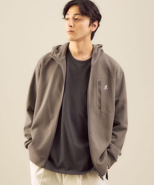 Gramicci（グラミチ）の「OLT【別注】＜GRAMICCI ＞ ダンボール ジップ フーディー パーカー（パーカー・メンズ・ダークグリーン/ブラック/モカ・L/M/XL/S）」の3枚目の写真