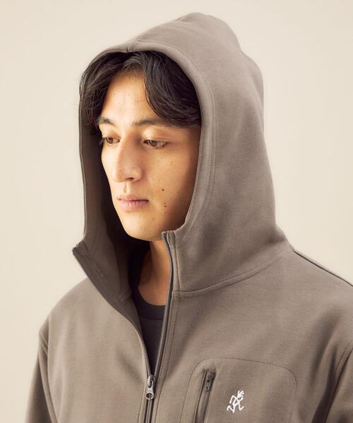 Gramicci（グラミチ）の「OLT【別注】＜GRAMICCI ＞ ダンボール ジップ フーディー パーカー（パーカー・メンズ・ダークグリーン/ブラック/モカ・L/M/XL/S）」の8枚目の写真