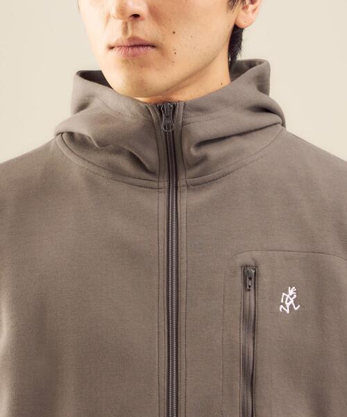 Gramicci（グラミチ）の「OLT【別注】＜GRAMICCI ＞ ダンボール ジップ フーディー パーカー（パーカー・メンズ・ダークグリーン/ブラック/モカ・L/M/XL/S）」の9枚目の写真