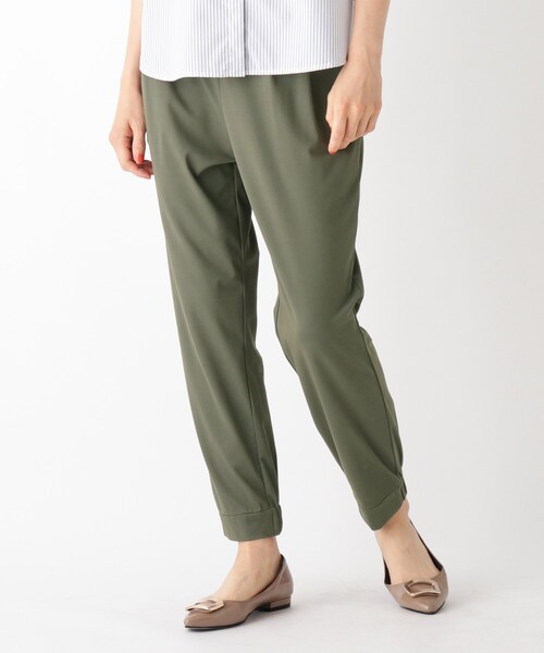 SOUP（スープ）の「◆【大きいサイズあり・13号】ストレッチテーパードパンツ（その他パンツ・レディース・ブラック/カーキ/ダークグレー・11/13/09/07）」の3枚目の写真