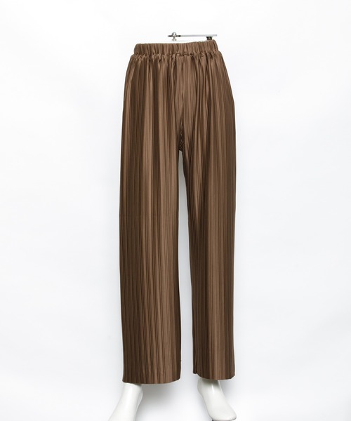AS KNOW AS PINKY（アズノゥアズピンキー）の「ランダムプリーツワイドパンツ（その他パンツ・レディース・ブラック/モカ/グレイッシュベージュ/ライトカーキ・FREE）」の5枚目の写真