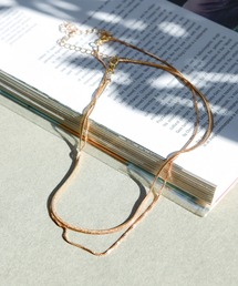 CALIFORNIA OUTFITTERS（カリフォルニア アウトフィッターズ）の「【LULKA（ルールカ）】シンプル２連チェーンスネークネックレス（ネックレス・レディース）」
