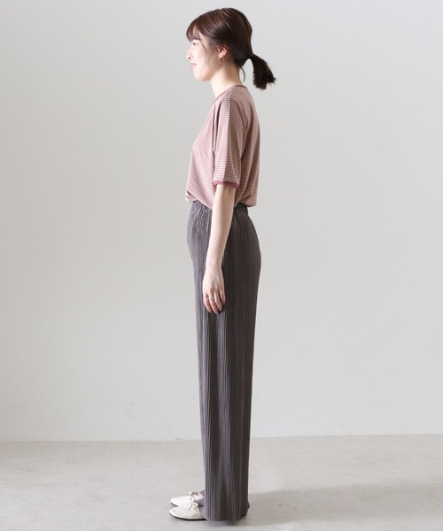 Cheek(チーク)の「セルフカットプリーツパンツ(その他パンツ・レディース・チャコールグレー/ブラック/ベージュ/グレー/ミント・MEDIUM)」の18枚目の写真