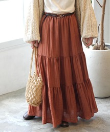 Crisp | クリンクルティアードスカート(スカート)