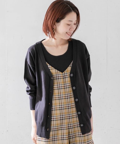 URBAN RESEARCH Sonny Label(アーバンリサーチサニーレーベル)の「アンサンブルBigカーディガン(カーディガン/ボレロ・レディース・ライトグレー/チャコールグレー/ブラック・FREE)」の2枚目の写真