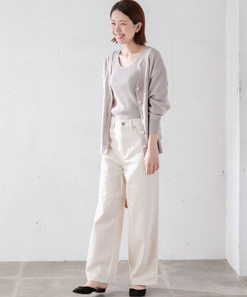 URBAN RESEARCH Sonny Label(アーバンリサーチサニーレーベル)の「アンサンブルBigカーディガン(カーディガン/ボレロ・レディース・ライトグレー/チャコールグレー/ブラック・FREE)」の7枚目の写真