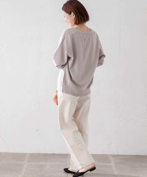 URBAN RESEARCH Sonny Label(アーバンリサーチサニーレーベル)の「アンサンブルBigカーディガン(カーディガン/ボレロ・レディース・ライトグレー/チャコールグレー/ブラック・FREE)」の8枚目の写真