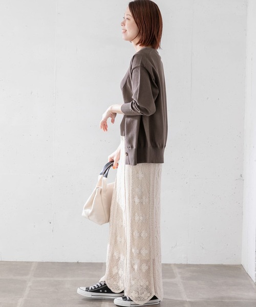 URBAN RESEARCH Sonny Label(アーバンリサーチサニーレーベル)の「アンサンブルBigカーディガン(カーディガン/ボレロ・レディース・ライトグレー/チャコールグレー/ブラック・FREE)」の12枚目の写真