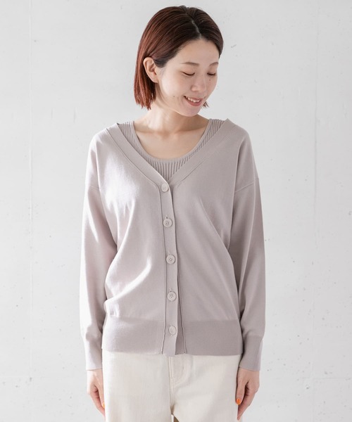 URBAN RESEARCH Sonny Label(アーバンリサーチサニーレーベル)の「アンサンブルBigカーディガン(カーディガン/ボレロ・レディース・ライトグレー/チャコールグレー/ブラック・FREE)」の16枚目の写真