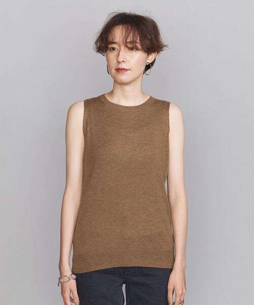 BEAUTY&YOUTH UNITED ARROWS(ビューティーアンドユースユナイテッドアローズ)の「BY レイヤードマルチニット -ウォッシャブル-(ニット/セーター・レディース・ターコイズブルー/ブラウン・FREE)」の17枚目の写真