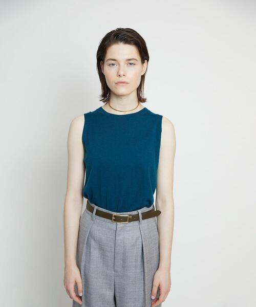 BEAUTY&YOUTH UNITED ARROWS(ビューティーアンドユースユナイテッドアローズ)の「BY レイヤードマルチニット -ウォッシャブル-(ニット/セーター・レディース・ターコイズブルー/ブラウン・FREE)」の4枚目の写真