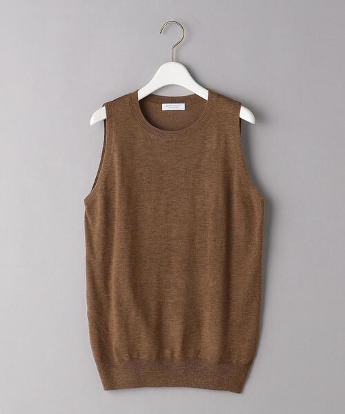 BEAUTY&YOUTH UNITED ARROWS(ビューティーアンドユースユナイテッドアローズ)の「BY レイヤードマルチニット -ウォッシャブル-(ニット/セーター・レディース・ターコイズブルー/ブラウン・FREE)」の5枚目の写真