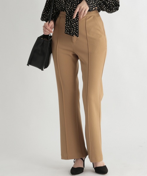 Andemiu(アンデミュウ)の「スリットフレアパンツ217172(スラックス・レディース・ブラック/ベージュ/アイボリー・SMALL/MEDIUM)」の8枚目の写真