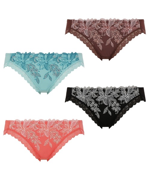 Triumph(トリンプ)の「天使のブラ 魔法のハリ感536 レギュラーショーツTR536 Hikini(ショーツ・レディース・ブラック/ブラウン/オレンジ/グリーン・M/L)」の9枚目の写真