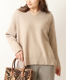 Simplicite | アンゴラ混Vネックプルオーバー◆(ニット/セーター)