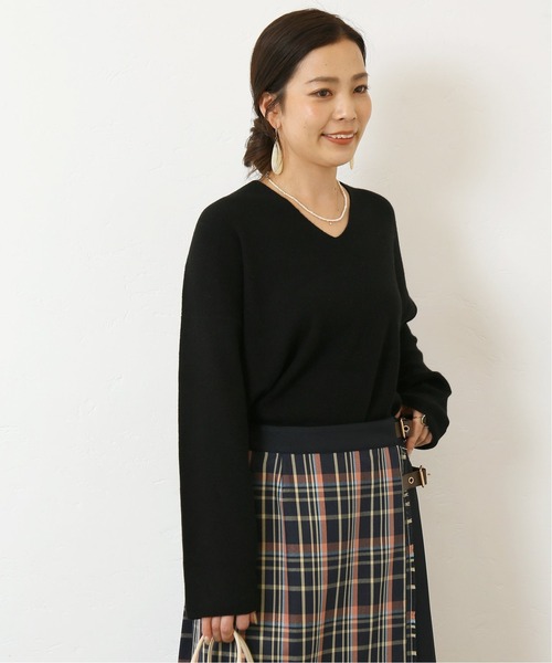 Simplicite（サンプリシテ）の「アンゴラ混Vネックプルオーバー◆（ニット/セーター・レディース・ブラック/ベージュ/パープル系その他・FREE）」の21枚目の写真