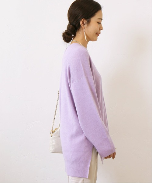 Simplicite（サンプリシテ）の「アンゴラ混Vネックプルオーバー◆（ニット/セーター・レディース・ブラック/ベージュ/パープル系その他・FREE）」の19枚目の写真