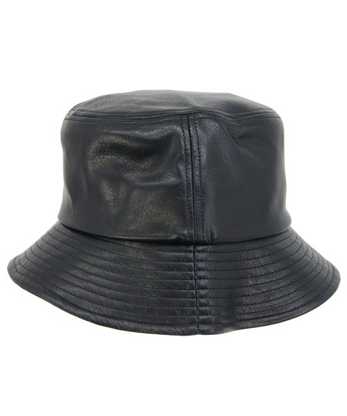 Ruben（ルーベン）の「FAUX LEATHER BUCKETHAT/フェイクレザーバケットハット（ハット・レディース・キャメル/アイボリー/ブラック・FREE）」の5枚目の写真