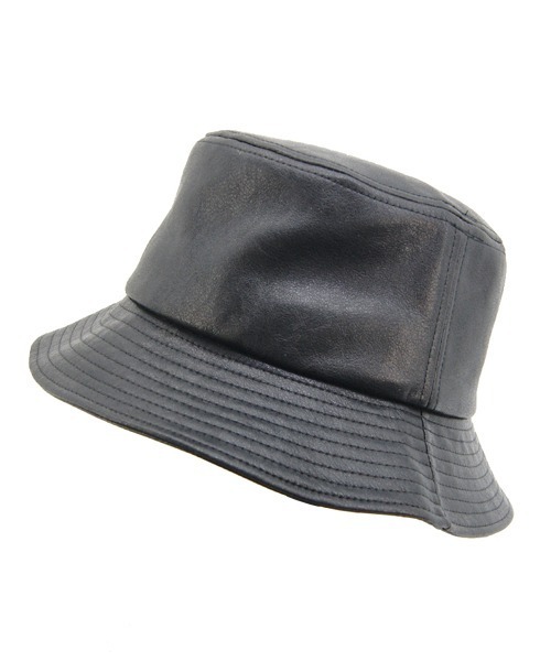 Ruben（ルーベン）の「FAUX LEATHER BUCKETHAT/フェイクレザーバケットハット（ハット・レディース・キャメル/アイボリー/ブラック・FREE）」の12枚目の写真