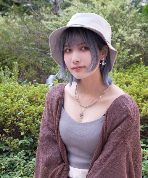 Ruben（ルーベン）の「FAUX LEATHER BUCKETHAT/フェイクレザーバケットハット（ハット・レディース・キャメル/アイボリー/ブラック・FREE）」の8枚目の写真