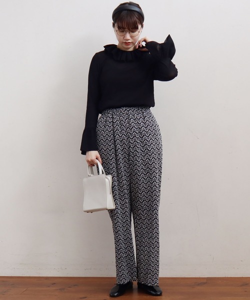 fig Ｌondon（フィグロンドン）の「●Charlotte　PT（その他パンツ・レディース・ブラック/アイボリー・FREE）」の19枚目の写真