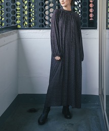 RIVE DROITE | 【IPEKER(イペカ)】ヴィンテージプリントギャザーワンピース(ワンピース)