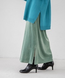 yuw | VELOR TIGHT SKIRT　228473(スカート)