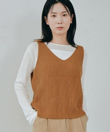 3.3Field Trip／Vネック KNIT VEST　2239058