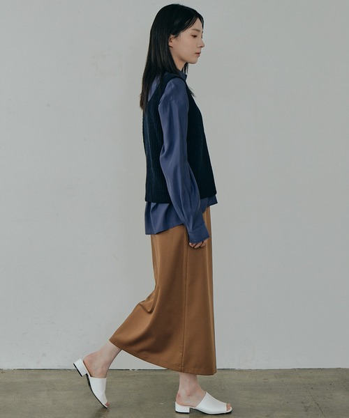 ALAND（エーランド）の「3.3Field Trip／Vネック KNIT VEST　2239058（ベスト・レディース・ネイビー/イエロー/アイボリー・FREE）」の10枚目の写真