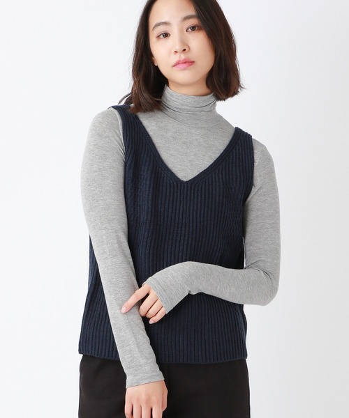 ALAND（エーランド）の「3.3Field Trip／Vネック KNIT VEST　2239058（ベスト・レディース・ネイビー/イエロー/アイボリー・FREE）」の16枚目の写真