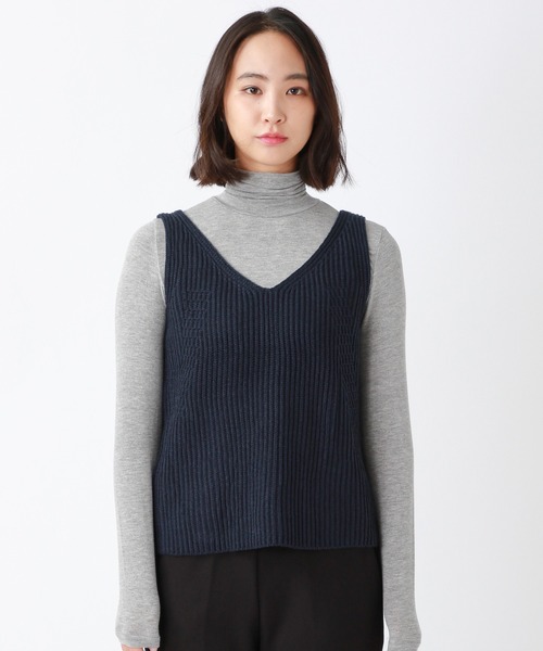 ALAND（エーランド）の「3.3Field Trip／Vネック KNIT VEST　2239058（ベスト・レディース・ネイビー/イエロー/アイボリー・FREE）」の17枚目の写真