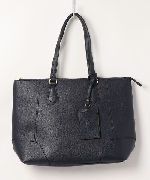 m.f.editorial（エムエフエディトリアル）の「サフィアーノ型押し トートバッグ A4対応（トートバッグ・レディース・ネイビー/グレー・FREE）」の18枚目の写真