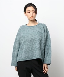【ZOZO限定】ダイヤ柄ニットプルオーバー