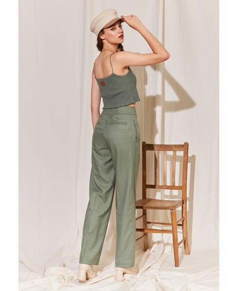 ALEXIA STAM（アリシアスタン）の「【ViVi 12月号,1月号掲載】Center Press Straight Pants/センタープレスストレートパンツ（その他パンツ・レディース・ブラウン/カーキ/パープル・S/M）」の3枚目の写真