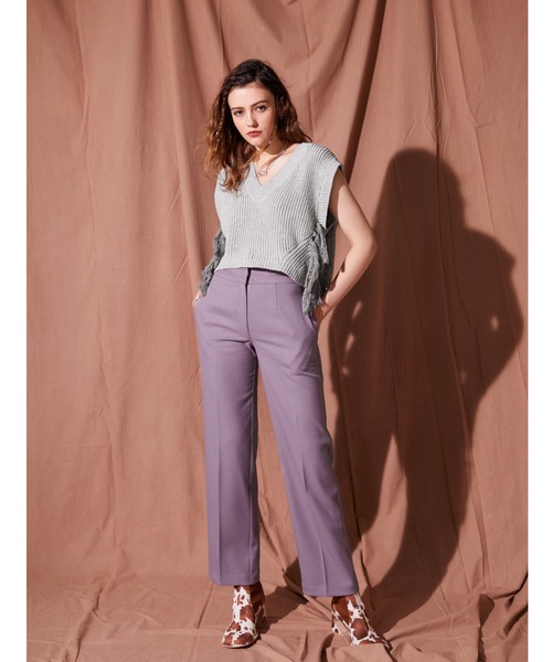 アリシアスタン リブフレアタイダイパンツ pink セール】Rib Flare Pants /タイダイフレアパンツ（その他パンツ