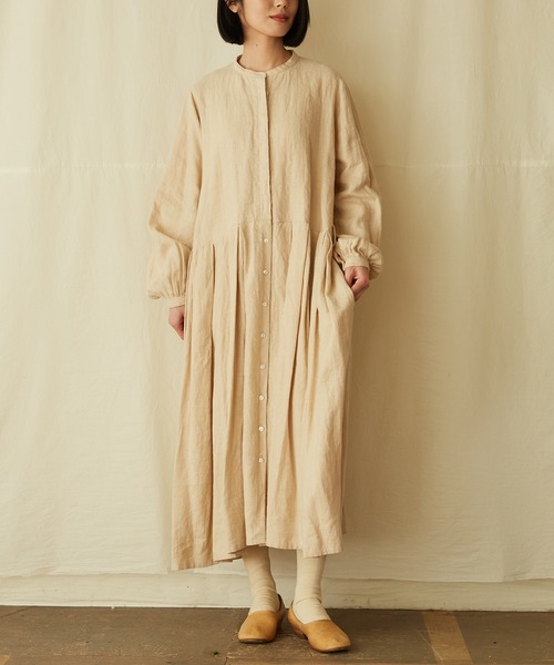 IKKUNA（イクナ）の「tucked dress／タックド ドレス（ワンピース 