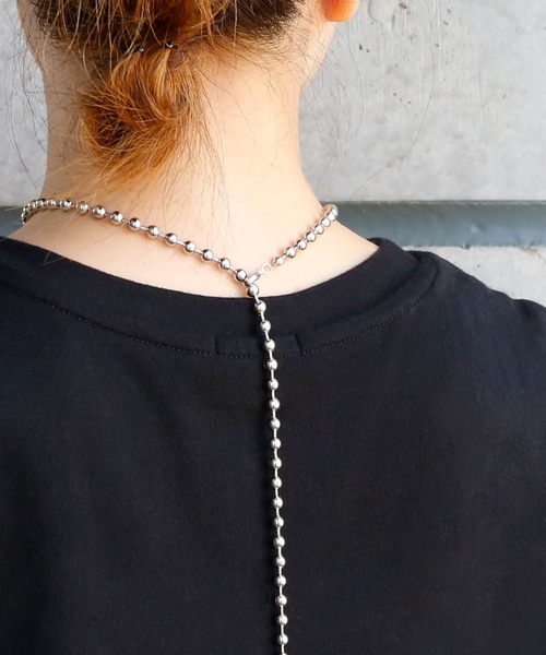 かな様　ロングボールチェーン ボールチェーン ロング ネックレス 2way