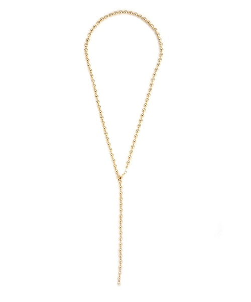 colleca la(コレカラ)の「ボールチェーンロングネックレス(ネックレス・レディース・シルバー/ゴールド・フリ-)」の3枚目の写真