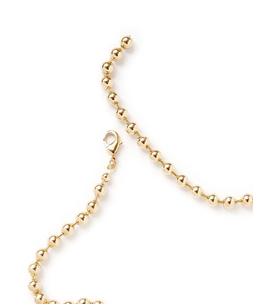 colleca la(コレカラ)の「ボールチェーンロングネックレス(ネックレス・レディース・シルバー/ゴールド・フリ-)」の8枚目の写真