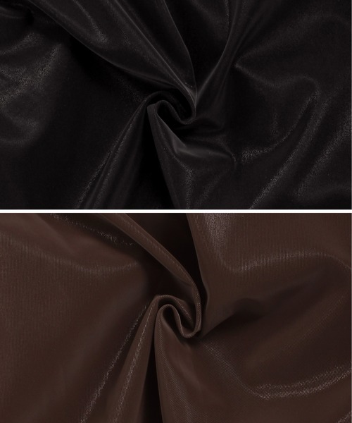 Grandeir（グランディール）の「シャイニー フレア ミニスカート（スカート・レディース・ブラック/ブラウン・M）」の12枚目の写真