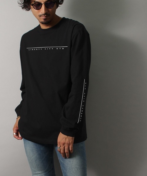 LIBERTY CITY（リバティシティ）の「【LIBERTY CITY/リバティーシティ】 [LIBERTY CITY UTD] ロンT（Tシャツ/カットソー・メンズ・ホワイト/ブラック・2/3/4）」の2枚目の写真