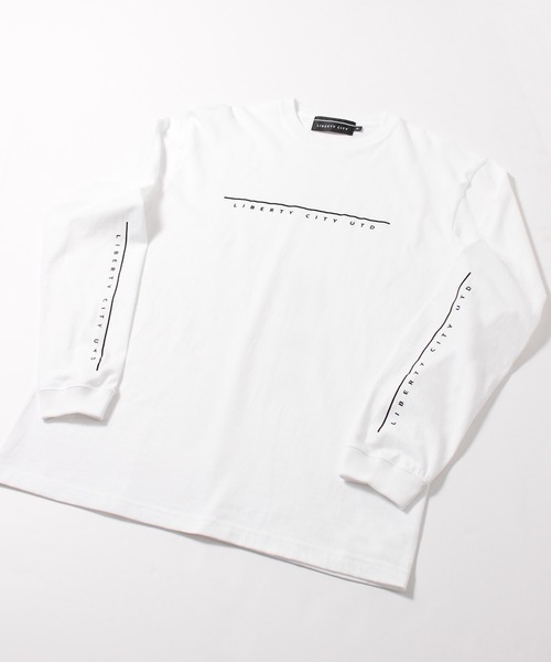 LIBERTY CITY（リバティシティ）の「【LIBERTY CITY/リバティーシティ】 [LIBERTY CITY UTD] ロンT（Tシャツ/カットソー・メンズ・ホワイト/ブラック・2/3/4）」の4枚目の写真
