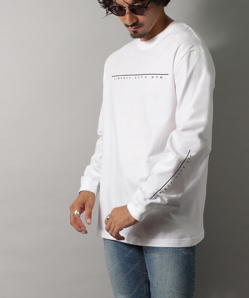 LIBERTY CITY（リバティシティ）の「【LIBERTY CITY/リバティーシティ】 [LIBERTY CITY UTD] ロンT（Tシャツ/カットソー・メンズ・ホワイト/ブラック・2/3/4）」の6枚目の写真