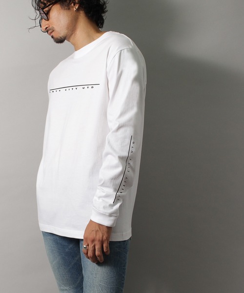 LIBERTY CITY（リバティシティ）の「【LIBERTY CITY/リバティーシティ】 [LIBERTY CITY UTD] ロンT（Tシャツ/カットソー・メンズ・ホワイト/ブラック・2/3/4）」の3枚目の写真