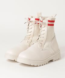 SFW | 厚底ショートブーツ ニットハイブリッド(ブーツ)