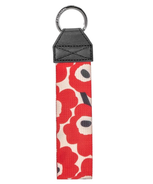 marimekko（マリメッコ）の「marimekko JOUKKIO UNIKKO KEY RING マリメッコ ウニッコ キーリング（キーホルダー・レディース・レッド/ブラック・FREE）」の2枚目の写真
