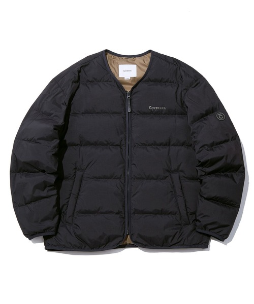 COVERNAT(カバーナット)の「【COVERNAT】RDS LIGHT DOWN JUMPER / カバーナット RDS ノーカラー ライト ダウンジャケット(ダウンジャケット/コート・メンズ・ブラック/ベージュ/グレー/カーキ・SMALL/MEDIUM/LARGE/X-LARGE/X-SMALL)」の2枚目の写真