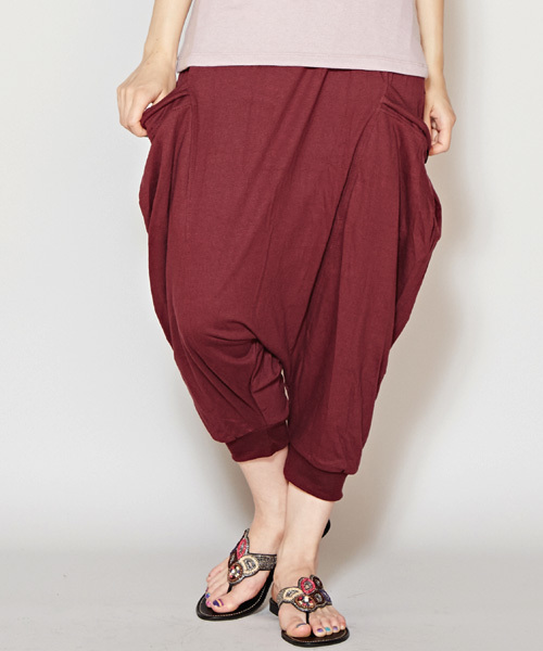 チャイハネ(チャイハネ)の「【チャイハネ】ジャンボポケットサルエルパンツ(その他パンツ・レディース・パープル/ブラック/ターコイズブルー・FREE)」の1枚目の写真