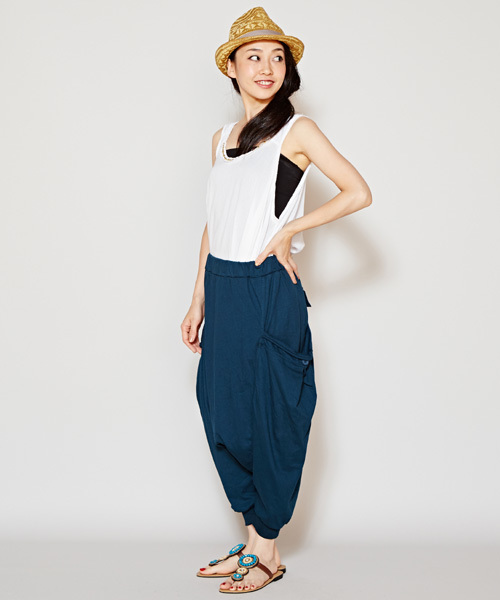 チャイハネ(チャイハネ)の「【チャイハネ】ジャンボポケットサルエルパンツ(その他パンツ・レディース・パープル/ブラック/ターコイズブルー・FREE)」の14枚目の写真