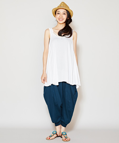 チャイハネ(チャイハネ)の「【チャイハネ】ジャンボポケットサルエルパンツ(その他パンツ・レディース・パープル/ブラック/ターコイズブルー・FREE)」の9枚目の写真